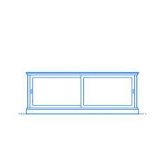 Furniture Tv Stand Tv Console Ikea Malsjo Tv Unit Contour Svg Vector, Free Vectors File